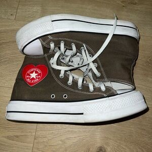 Converse High-Top Sneakers with Heart Patch